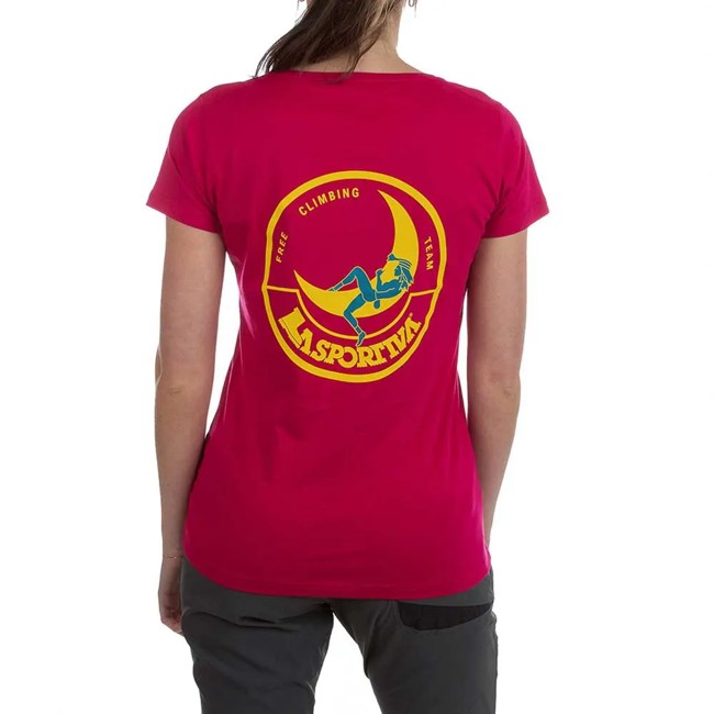 T-shirt La Sportiva Climbing On The Moon W Fucsia/gi