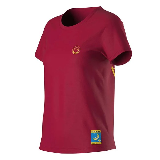 T-shirt La Sportiva Climbing On The Moon W Fucsia/gi