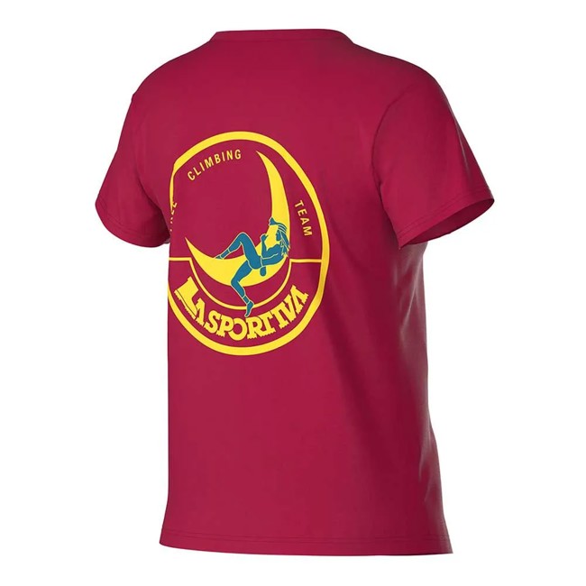 T-shirt La Sportiva Climbing On The Moon W Fucsia/gi