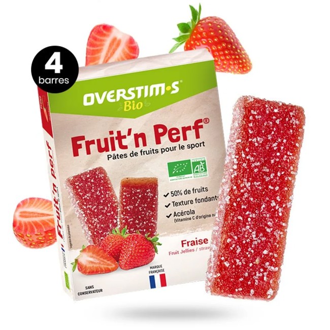 Barra Overstims Gelatinas De Frutas Bio Fresa 12 Ud