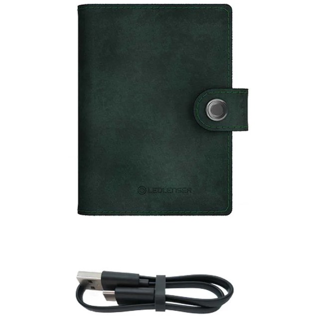 Led Lenser Wallet Piel Linterna 150 Lm Verde Unico | Barrabes