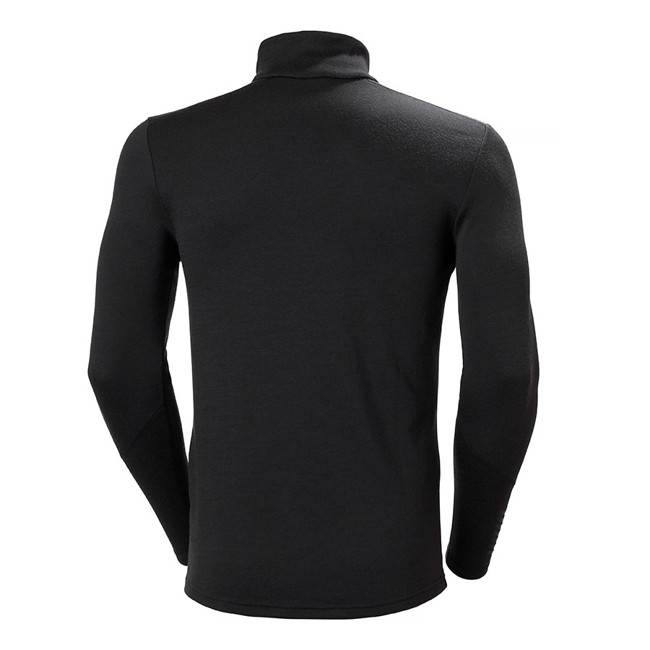 Tričko helly hansen LIFA MERINO MIDWEIGHT 1/2 ZIP BLACK