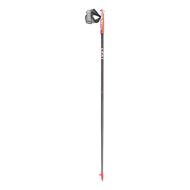 Bastões leki FLASH CARBON DARKANTHRACITE-NEONRED-WHIT