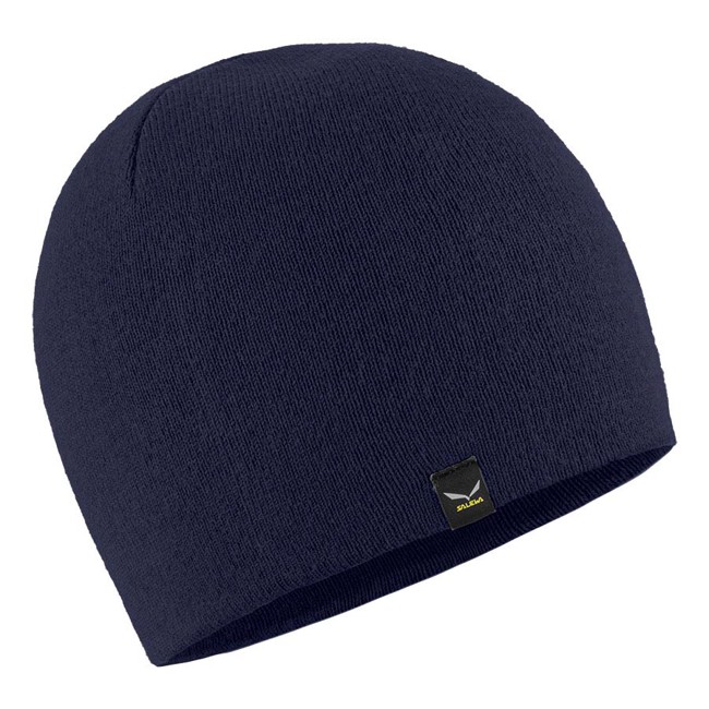 Chapéu salewa SELLA SKI BEANIE Navy Blazer