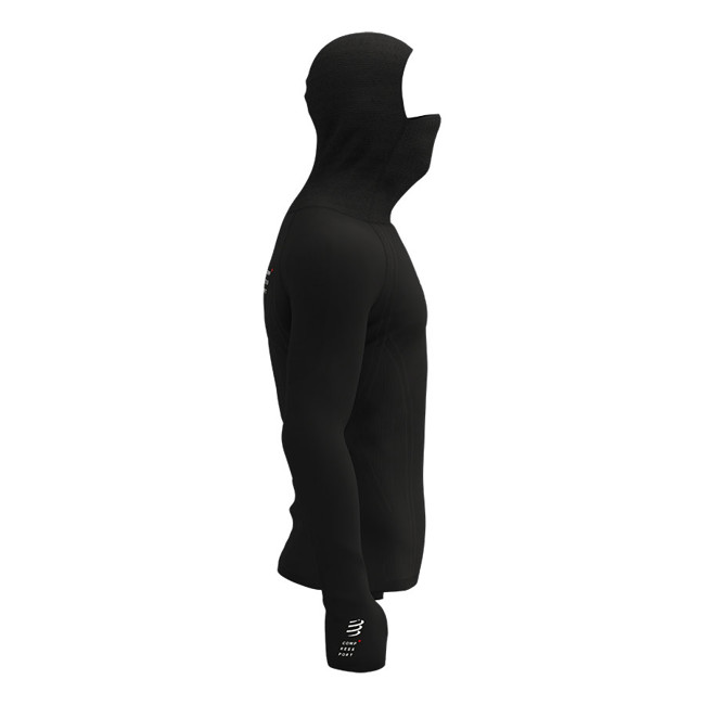 Camiseta Compressport Thermo Ultralight Racing Hoodie Black