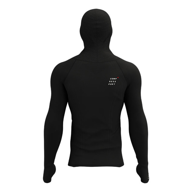 Camiseta Compressport Thermo Ultralight Racing Hoodie Black