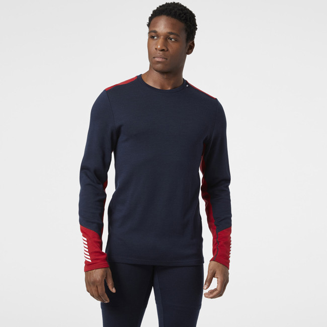 Maglietta Helly Hansen Lifa Merino Midweight Crew Navy