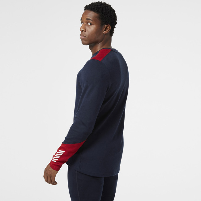 Maglietta Helly Hansen Lifa Merino Midweight Crew Navy