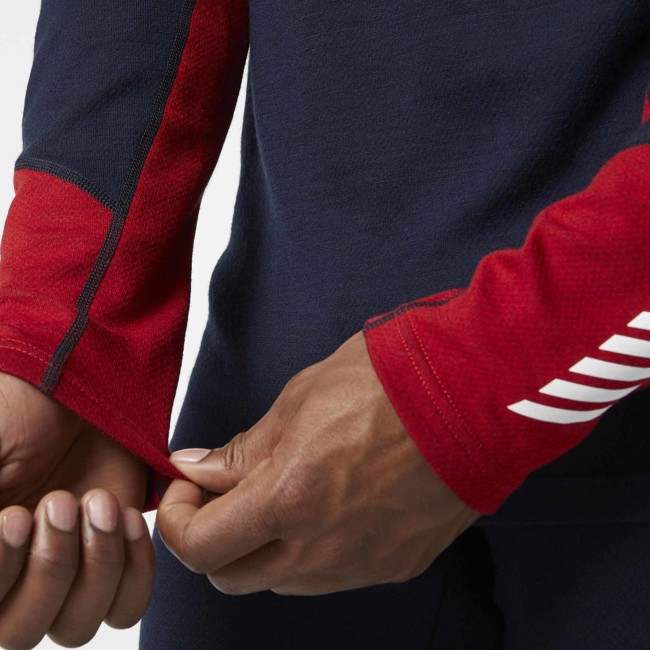 Maglietta Helly Hansen Lifa Merino Midweight Crew Navy