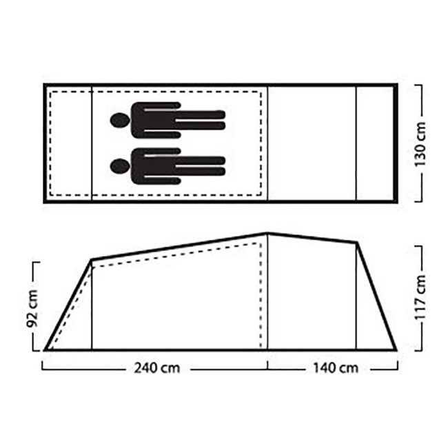 Tenda columbus TUNNEL 2P UL