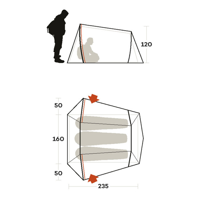 Tienda Ferrino Lightent 3 Pro Light Grey
