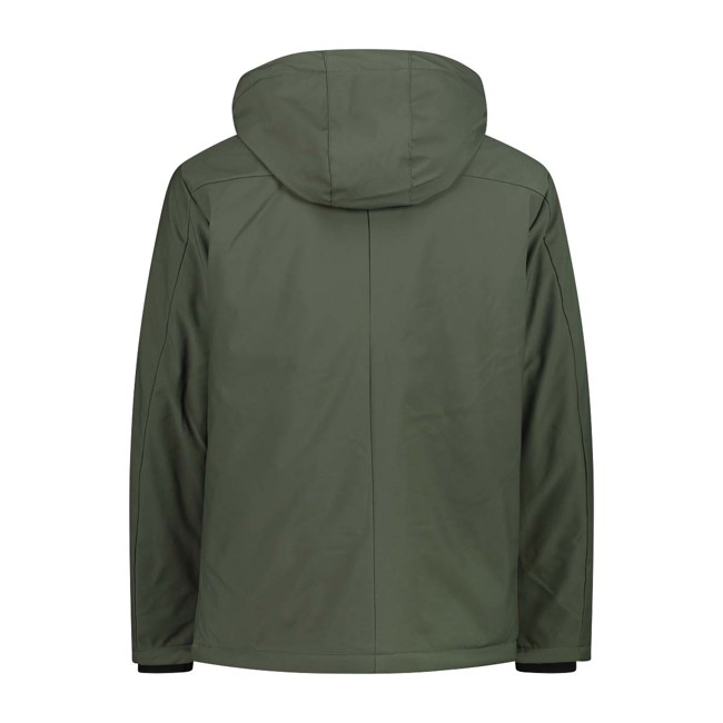 Chaqueta Cmp Long Jacket Snaps Hood Oil Green