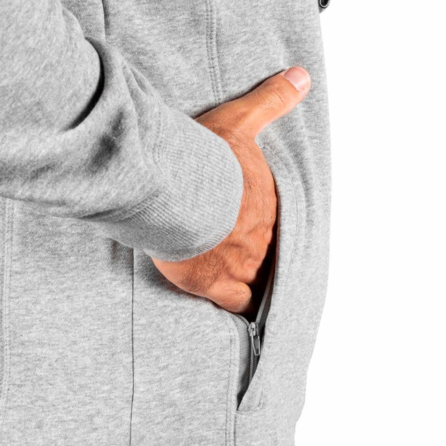 Sudadera Grivel Fz Hoody Logo M's Grey