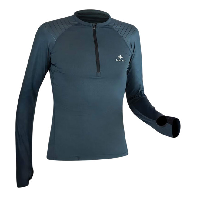 Tričko raidlight R-LIGHT LS TOP Dark/Grey