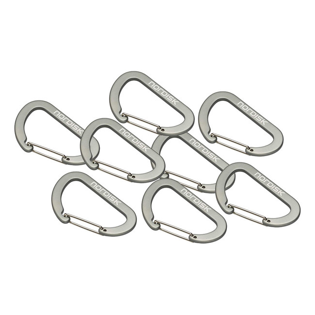 Mosquetão nordisk Spirit - Aluminium Hook L (8 Pcs)