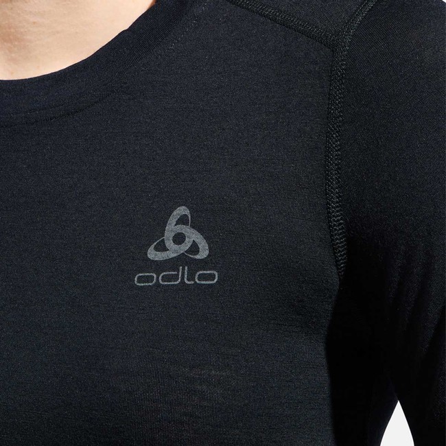 Tričko Odlo Bl Top Crew Ss Merino 160 Black