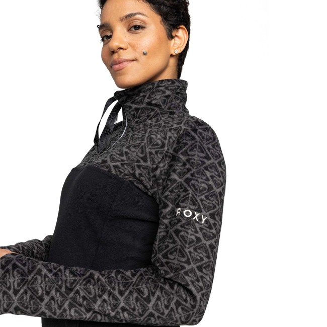 Pile Roxy Sayna True Black Roxygram Tonal