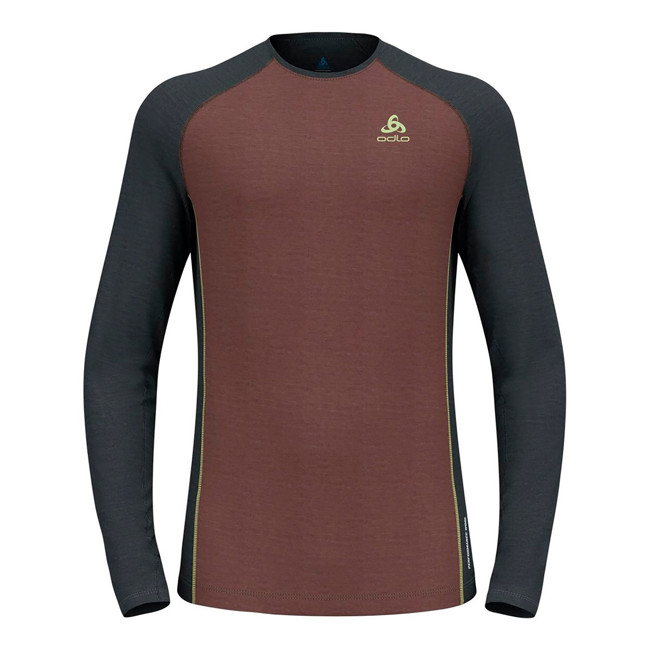 Tričko odlo TOP CREW LS NAT PERF PW 150 Fudge - D