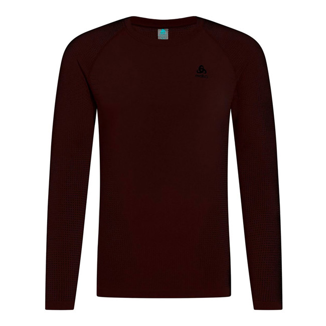 Marškinėliai odlo TOP CREW LS PERF WARM Fudge