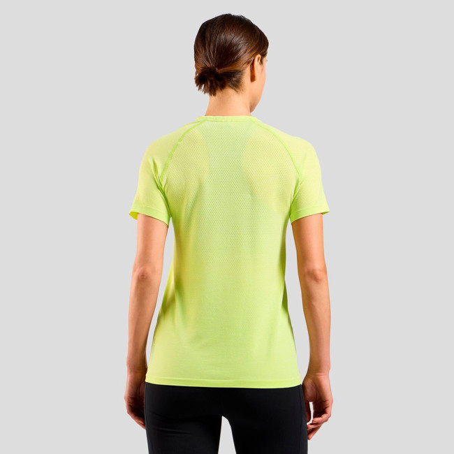 T-shirt Odlo Essential Seamless Shadow Lime M