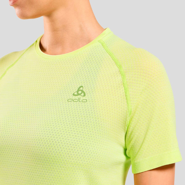 T-shirt Odlo Essential Seamless Shadow Lime M