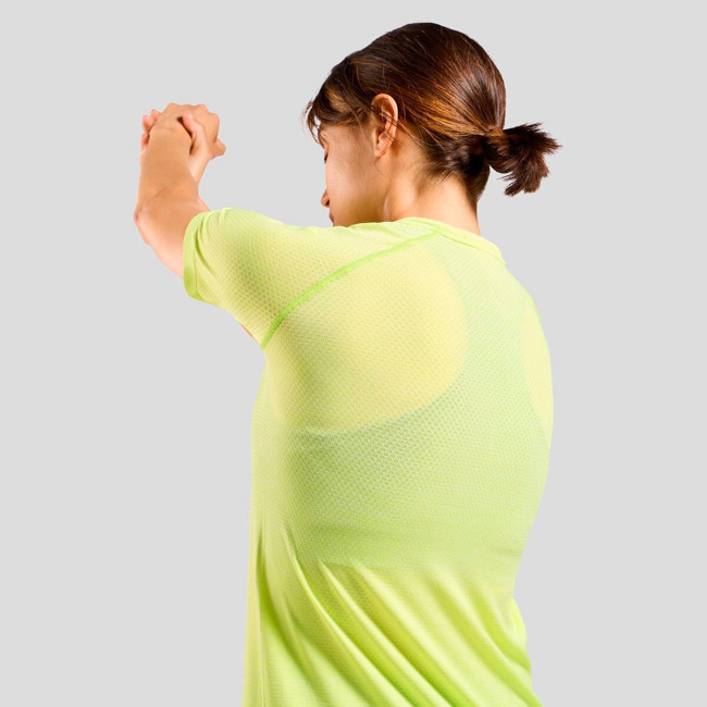 T-shirt Odlo Essential Seamless Shadow Lime M