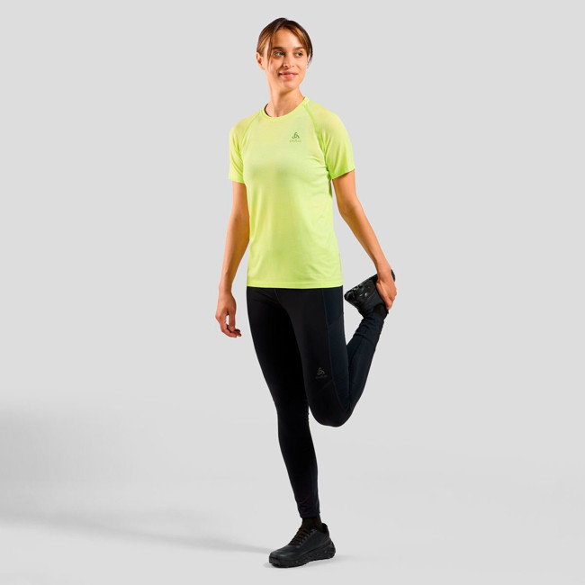 T-shirt Odlo Essential Seamless Shadow Lime M