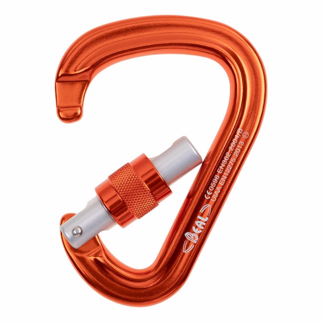 Moschettone beal Be Safe Screw Orange