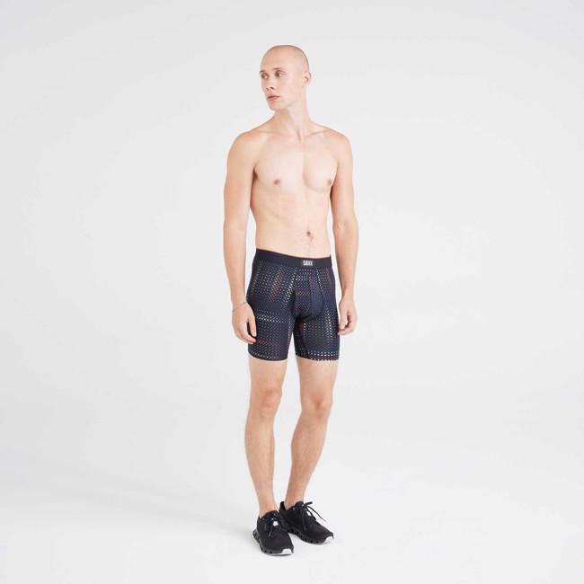 Boxerky saxx MESH BOXER BRIEF FLY Optic G
