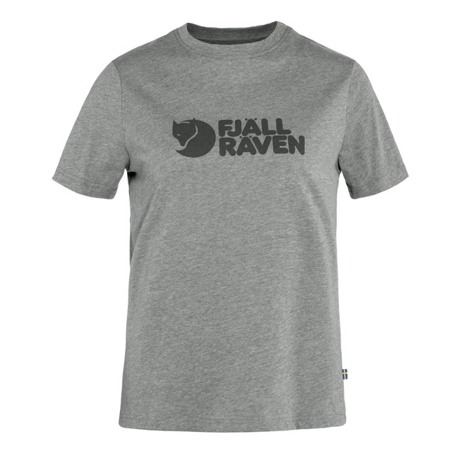 Maglietta fjällräven LOGO TEE W Grey-Melange