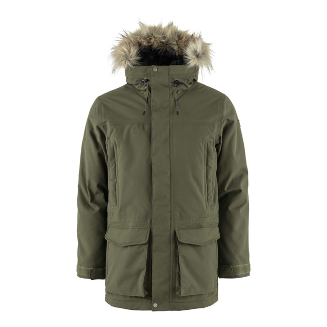 Dlouhá bunda s kapucí fjällräven NUUK LITE PARKA M Laurel Green