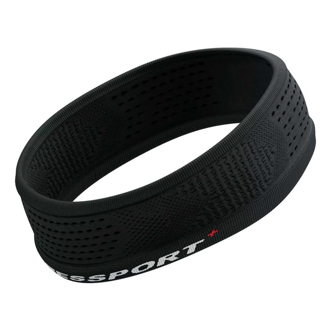 Hovedbånd compressport THIN ON/OFF Black