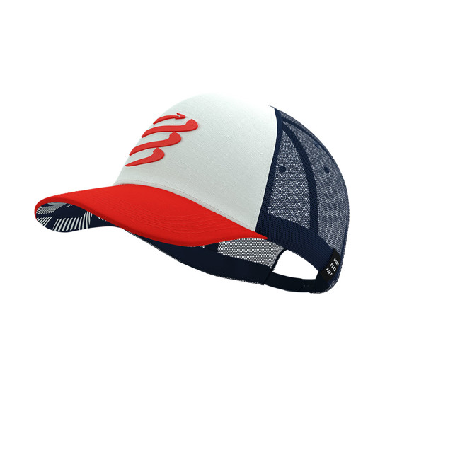 Mütze Compressport Trucker Cap Sugar/blues