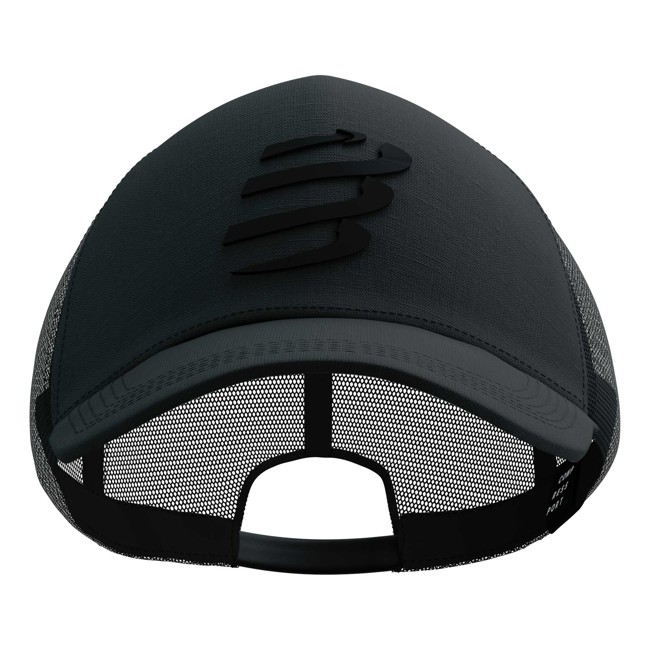Czapka z daszkiem compressport TRUCKER CAP Black/Black Refl