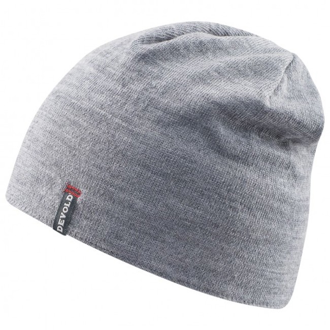 Bonnet devold FRIENDS BEANIE Grey Melange