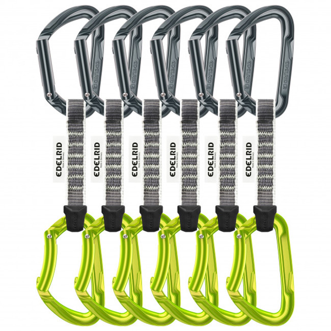 Jatkot edelrid PURE SET Pack 6 x10cm Slate-Oasis