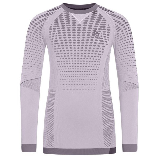 Póló odlo TOP CREW LS PERF WARM KIDS Misty Lila
