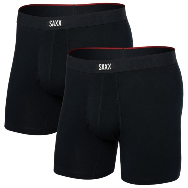 Boxer saxx VIBE XTRA BOXER BRIEF FLY 2PK Black