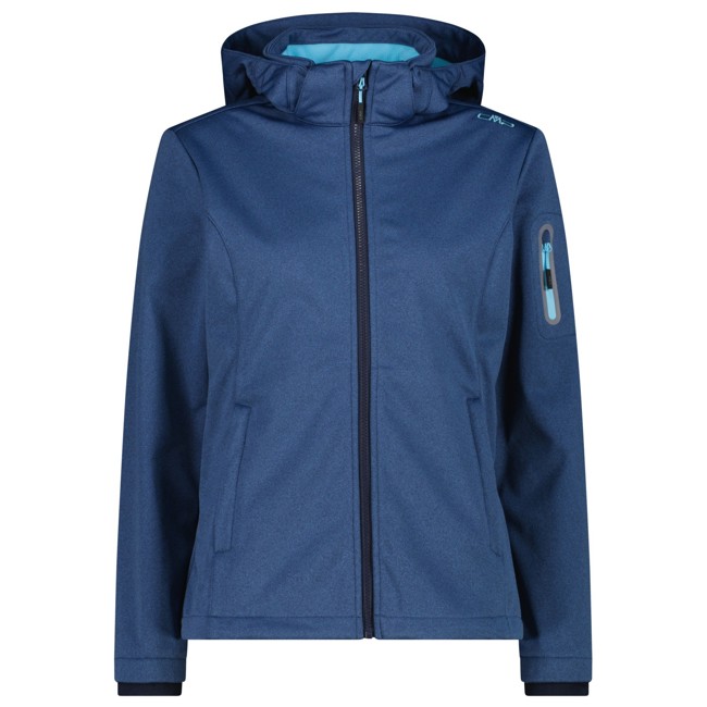 Jacke Cmp Woman Zip Hood Blue Ink M