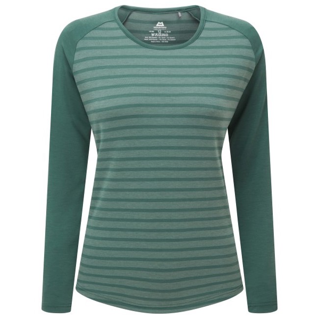 Tričko mountain equipment REDLINE LS WMN'S TEE Fern Stripe/Fern