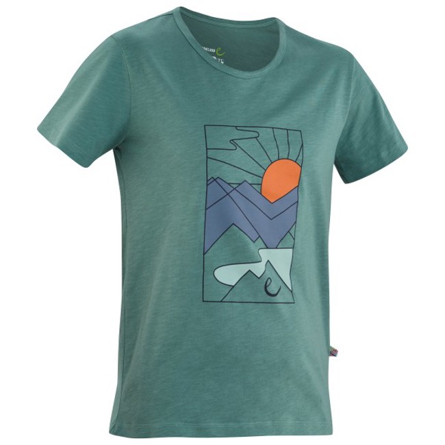 Maglietta edelrid HIGHBALL T-SHIRT V Mineral Blue