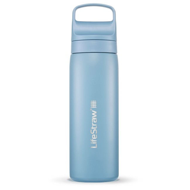 Fľaša na vodu lifestraw Go 530ml Icelandic Blue