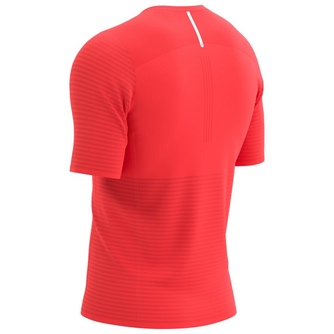 Camiseta Compressport Racing Ss Tshirt M Fluo Red
