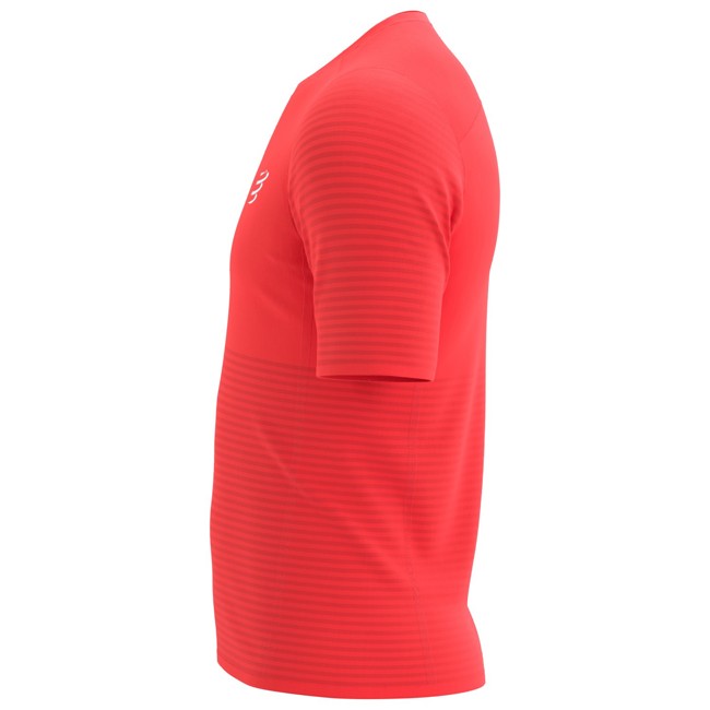 Camiseta Compressport Racing Ss Tshirt M Fluo Red