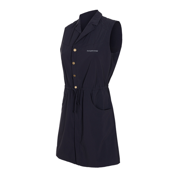 trangoworld  Vestido Cameros Negro 