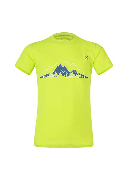  montura Valley T-shirt Kids Verde Lime/deep Blue 