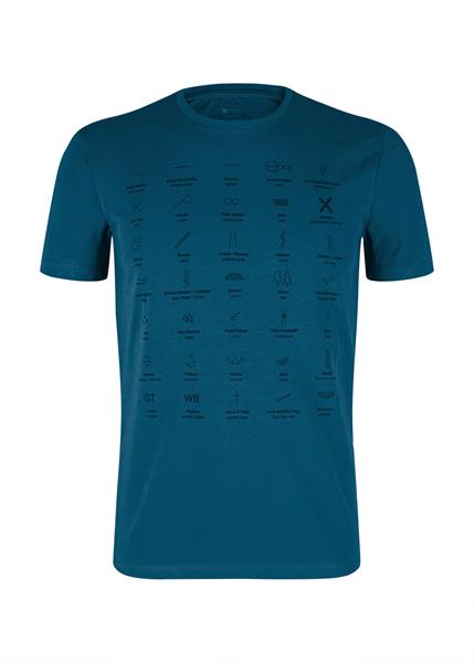  montura Topographic T-shirt Deep Blue 