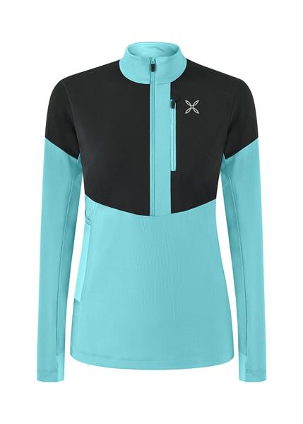  montura Spitze Zip Maglia Woman Care Blue 