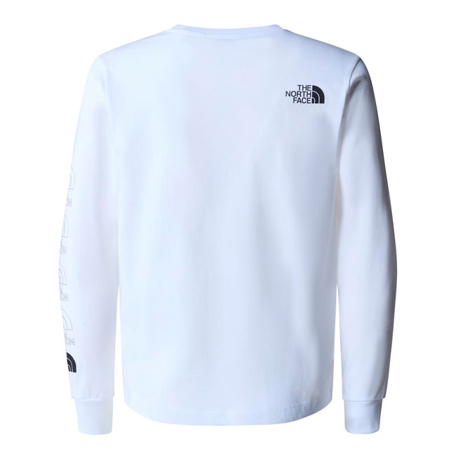 The North Face B New L/s Graphic Tee Tnf White