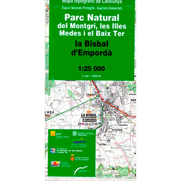  Ed. Icc (Catalunya) Parc Natural Del Montgrí Mapa Top 1:25000